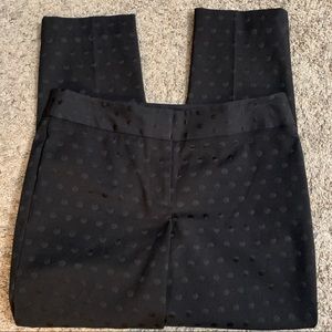 Talbots Black Polka Dot Pants Size 6